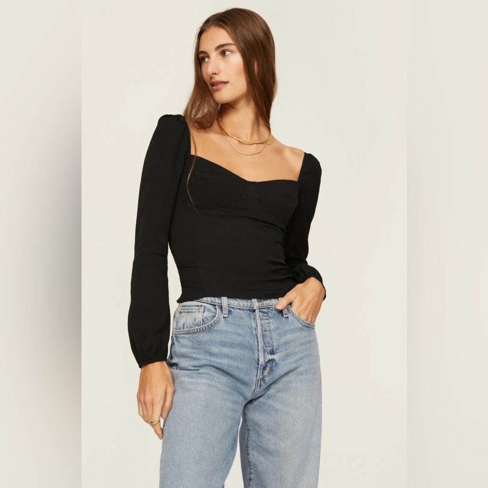 Reformation black reign top